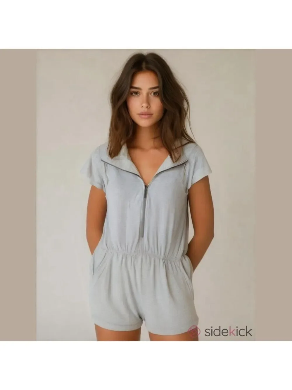 Juniors M Kensie Tan Romper Shorts